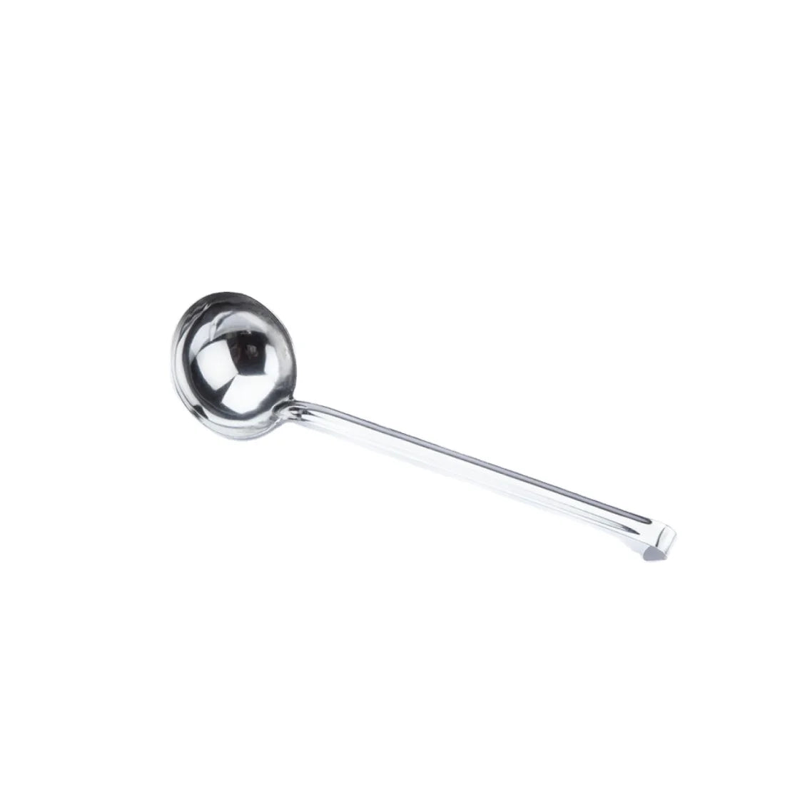 Ergonomic Stainless Steel Ladle cm 6 Kitchen Utensil Serving Spoon for Soup Pasta Metal Cookware Mirror Polished Finish