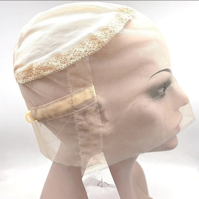 360 for Lace Frontal Wig Cap Skin Color Small Size Transparent for Swiss Lace for Remy Hair for Brazilian Hair Wig Making