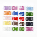 MeeTee BK436 10mm DIY Bag Accessories Plastic Transparent Color Fastener Buckle With Backpack Adjustment Side Release Buckles