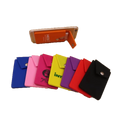 Custom Printed Logo Silicone Card Holder and Mobile Phone Wallet with Button Novelty 3M Sticker Gift