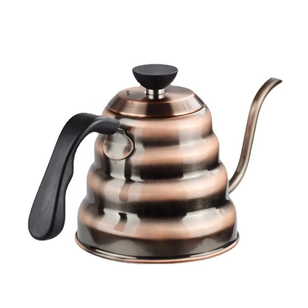 D Pour Over Kettle Coffee Tea & Espresso Supplies Bronze 304 Stainless Steel 1.2L Customizable logo