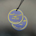Custom Round Shape Charm Design Paper Cardboard Hanging Tags Hair Swing Tag Clothes Hang Tag Price Label With Custom logo Rope