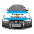 Design Print Brazil Fans National Puerto Rico Black White Fiberglass Waterproof Lightweight Car Engine Hood Cover Flag