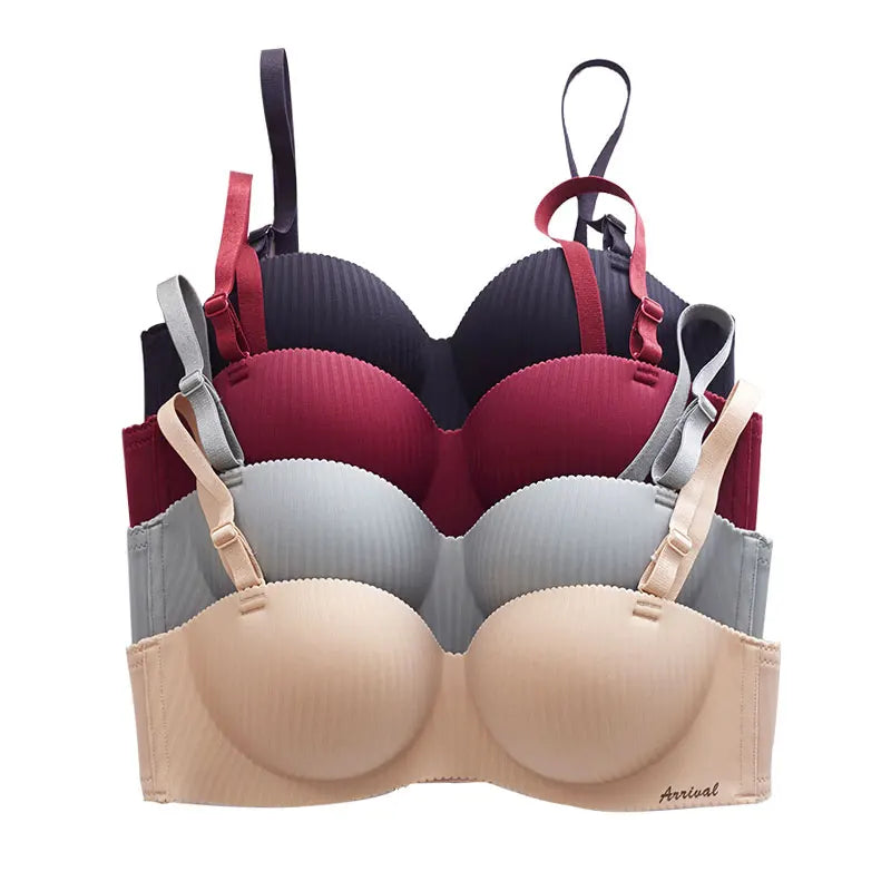 YIYUN Fashion Push up No Wire T-shirt Bra Simple Solid Color Comfort Seamless Bra Hot Sale Dropshipping Girls for Women Adults