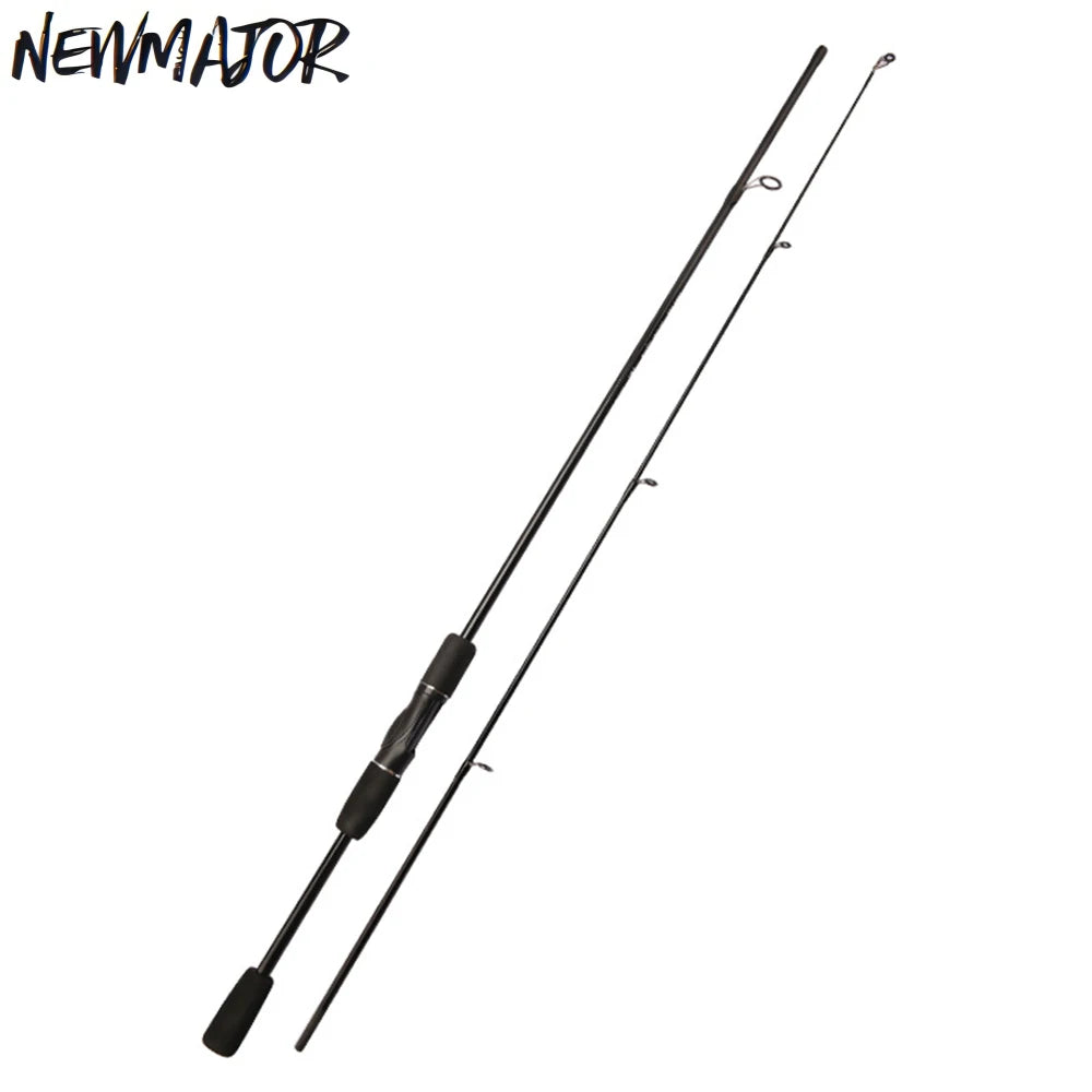 NEWMAJOR 2-Section 1.68M to 2.1M Fiberglass Lure Fishing Rod Spinning/Casting with Hard EVA Handle for Sea River Lake Fishing