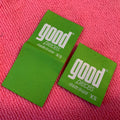 Loop Fold Weaving logo Green Color Garment Woven Labelsoft Surface Knitting logo Apparel Clothing Tags for Neck