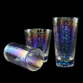 Wholesale Ins Hot Sale Hammer Drinking Glasses Custom Logo Juice Drinkware Beer Glass Luster High-ball Tumbler Glass Cup