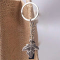 Stock Silver Rhodium Plated Round Split Chain Bag Charm Connector Accessories Large Hoop Keyring Iron Split Key Rings