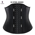 Custom Logo 25 Steel Bone Waist Trainer Firm Control Latex Gaine Slimming Belt Waistband & Girdle Chest-Curvy Sheath with Hook