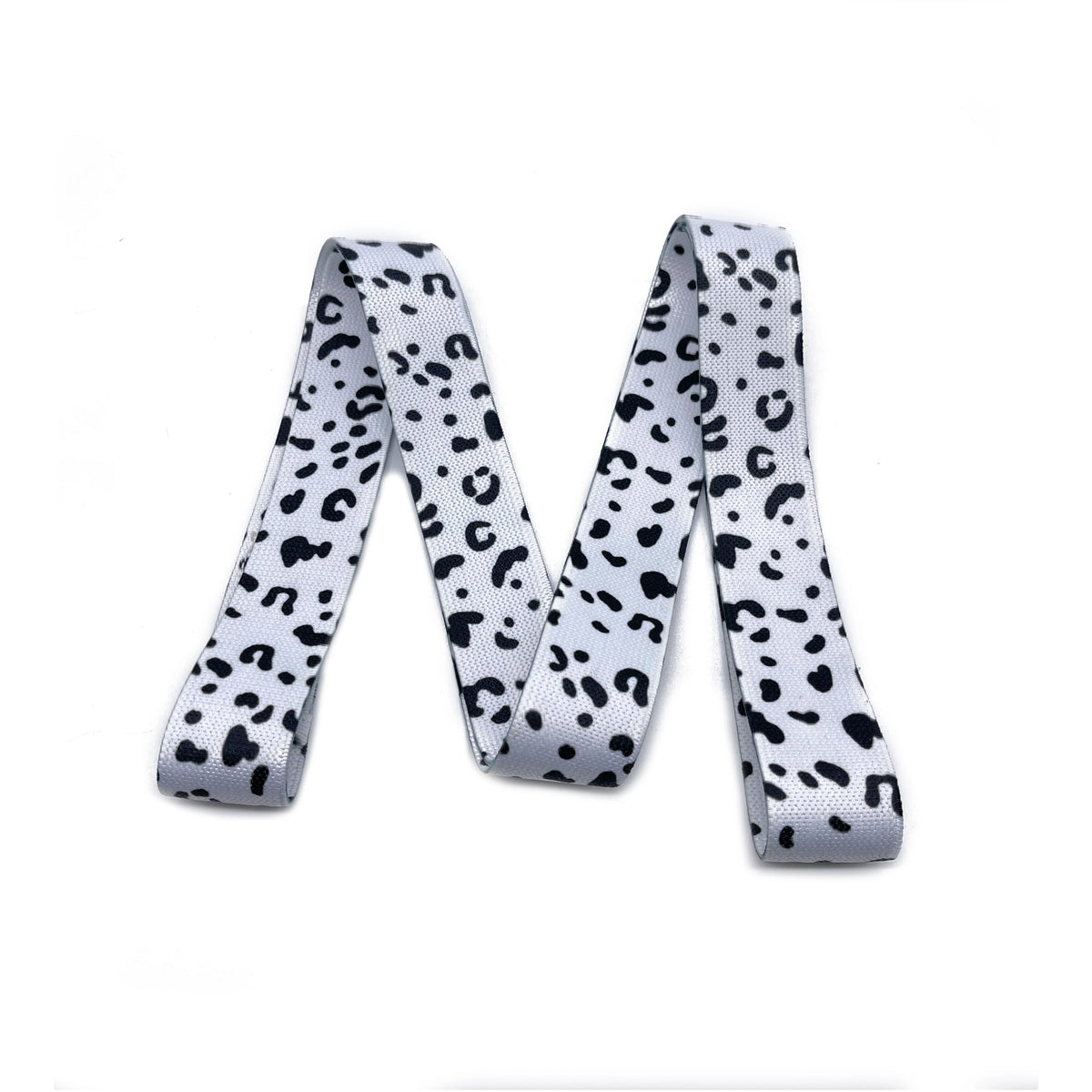 Newest Custom Snow Leopard and Brown Cheetah Print Long Resistance Band 100*4cm Hip Circle Booty Workout Bands