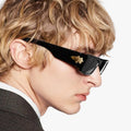 Twooo 6944 Colorful Square Frame Wide Leg Designer Luxury Shade Sunglasses