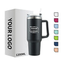 Outdoor Mugs Stainless Steel Thermos Cup Car Insulated Cold Water Bottle 40oz Tumbler With Handle Tumbler Wholesale Bulk