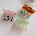 Hot Sale Square Double Color Plastic Acrylic Hair Claw Clips Hair Clips for Women Accessories