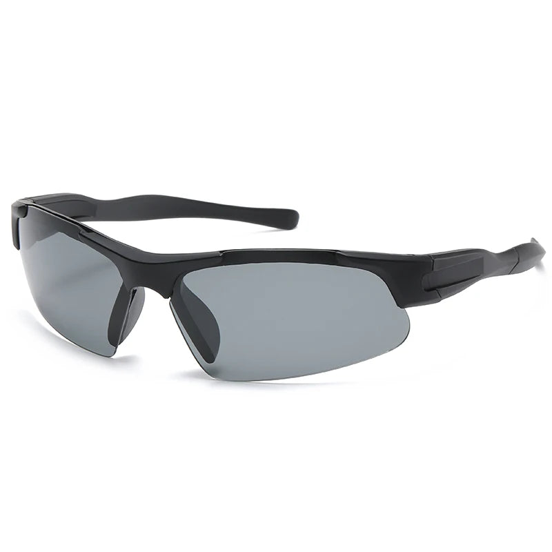 3049 Unisex Retro Sunglasses with Coffee Metal Square Frame Korean Style UV400 Polarized Sun Protection for Driving by Pilot