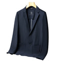 Summer Fashion Baggy Coat Ice Silk Breathable Elastic Casual Blazer Men Jacket