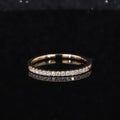 14k Yellow Gold Ring Women Men Wedding Simple Design Moissanite Band Rings MegaBDM