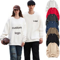 OEM Heavy Weight Blank Thick Cotton 450 Gsm Hoodies Custom logo Embroidery Pullover Cotton Fleece Sweatshirt