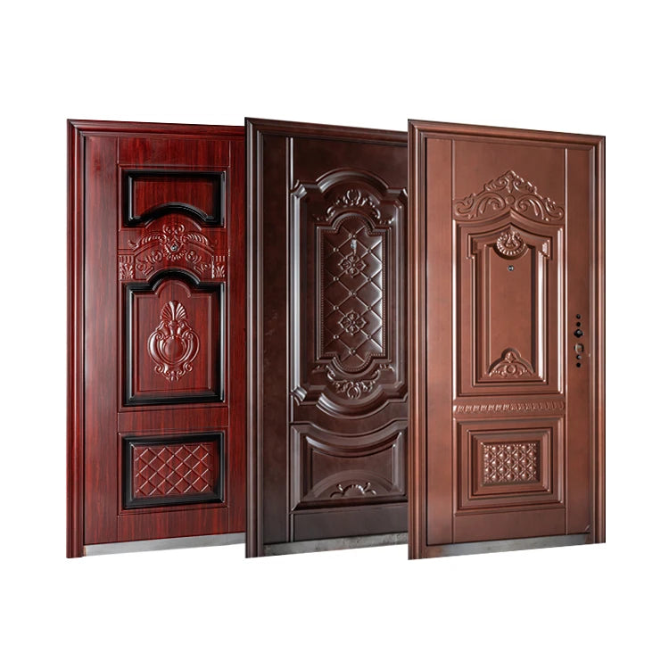 TECHTOP Modern Steel Security Door Finished Profile for House Apartment or Room Design