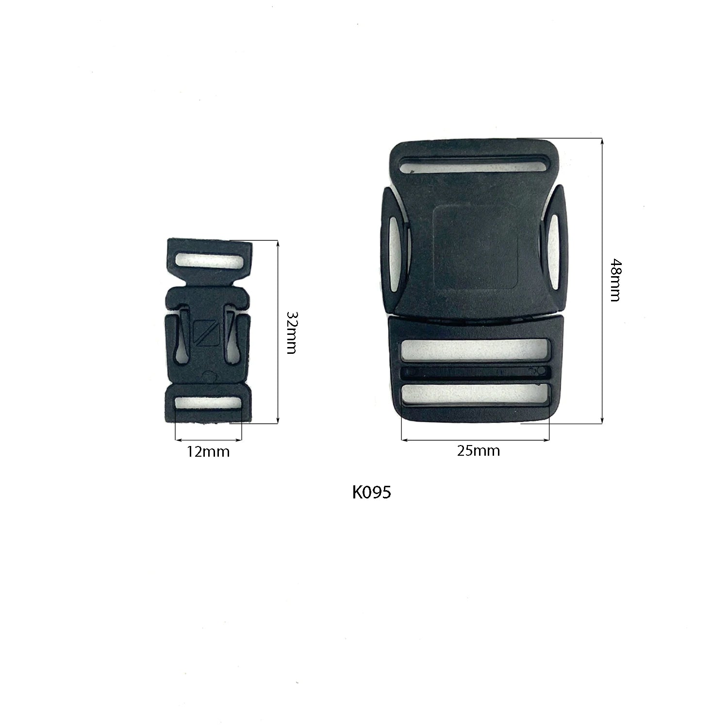 Durable Strong Pull Side Release Buckle Eco-friendly Customized Color Logo Plastic Quick Release Buckle Backpack Bag Accessories