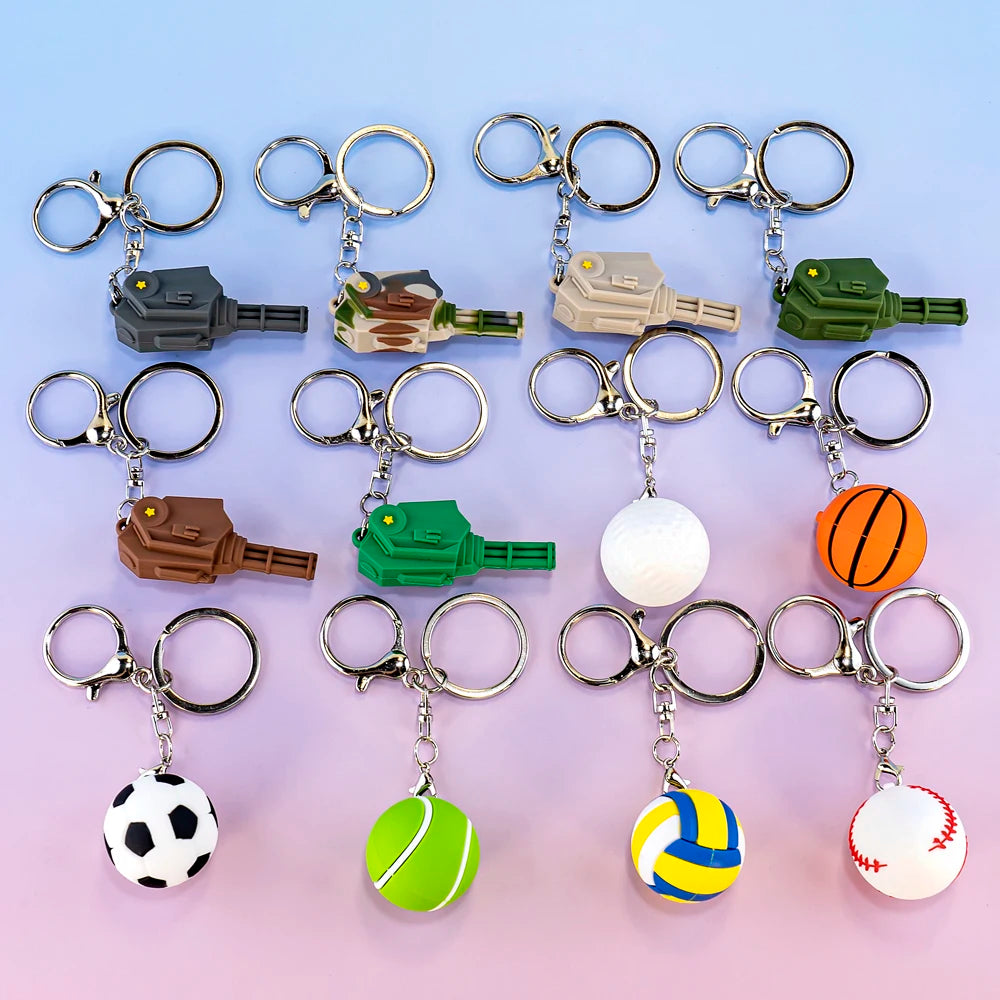 High-quality 3D Gun Keychain Custom Metal Keyring Durable Stylish Accessory Perfect for Men Gifts and Collectors