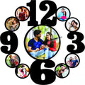 RubySub 12 Inch Round Number Custom MDF Wooden Wall Clock Sublimation Clock Blanks