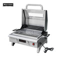 1200W Portable Electric BBQ Grill Lightweight Premium Design 450â„ƒ Adjustable Stainless Steel Cover Cast Iron Griddle for Travel