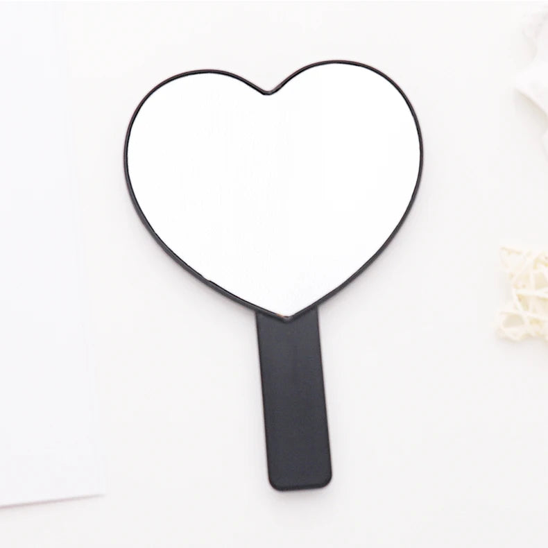 Heart Shaped Makeup Mirror Custom Specchio Cosmetic a Forma Di Cuore Cosmetic Handheld Mirrors Vanity Tools Makeup Mirror