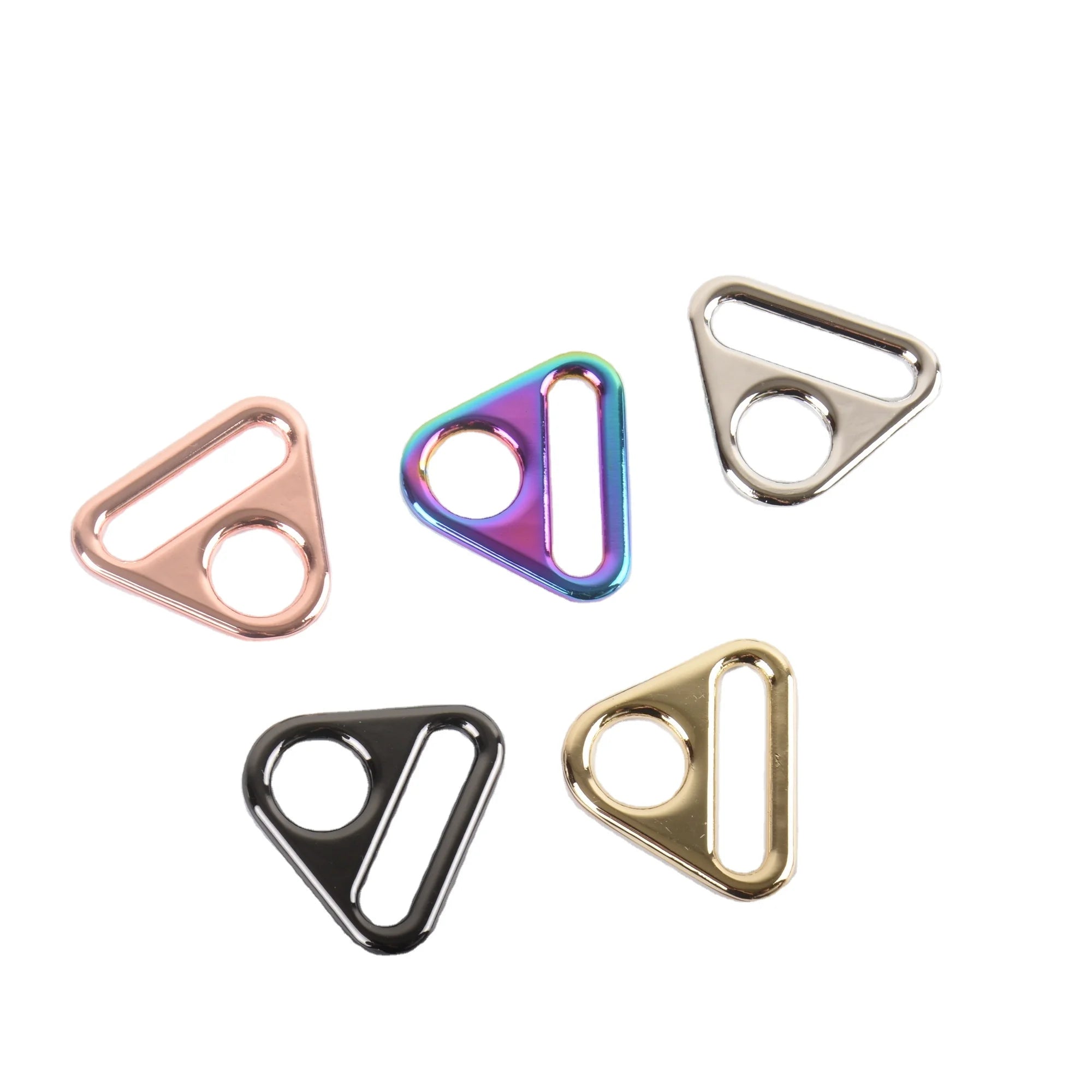 Various Size Strap Sliders Bag Accessories Metal Triangle Ring Buckle