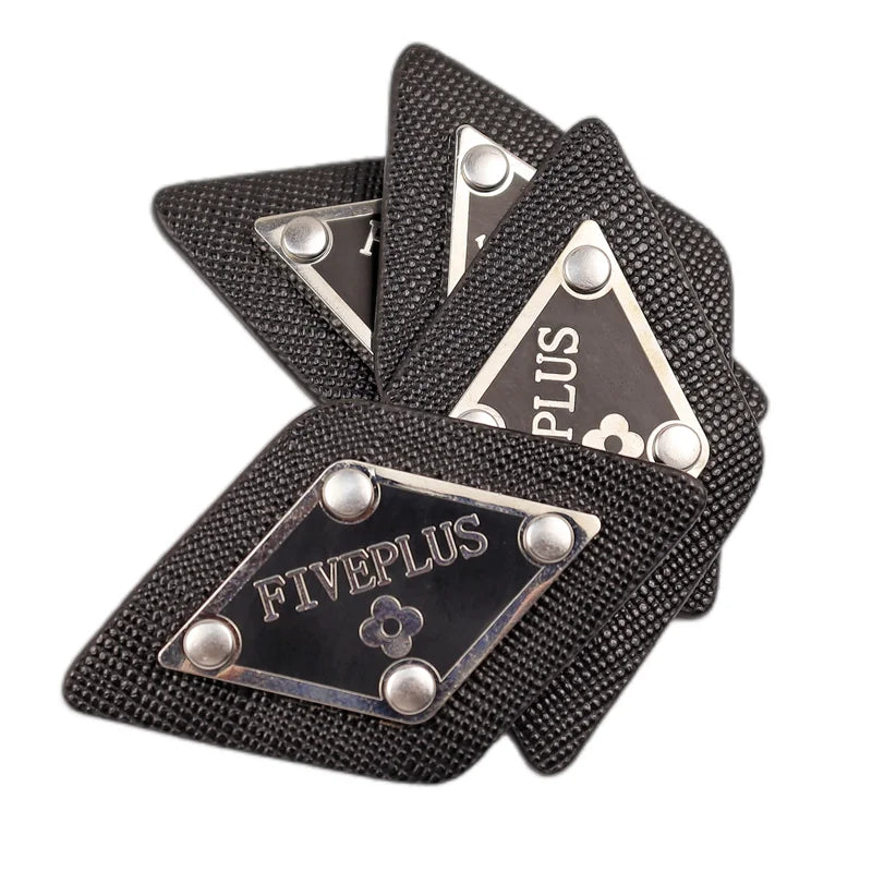 Wholesale Luxury Design Washable Silk Screen Printed Metal Embossed Brand Logo Leather Labels for Garment Shoes Bags