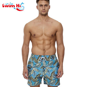 High Quality Swim Trunks Europe and the United States Casual New Printing Straight Beach Swimming Trunks
