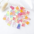 2021 New Jewelry Finding Cartoon Style Resin Bear Animal Colorful Gummy Bear Jewelry Making Accessories