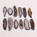 Diy Wholesale Natural Colorful Pendants Natural Agate Slices Healing Crystals