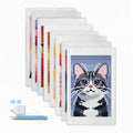 R-Mini008 Custom Cat Design Diamond Art Mini Gem Art Hand-charted 5D Diamond Painting Kits