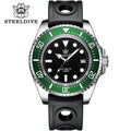 STEELDIVE SD1964 Black Dial Green Bezel 45.4MM Big Size 1000M Waterproof NH35 Mechanic Automatic Watch