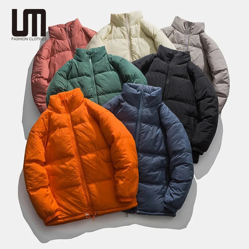 Liu Ming Korean Fashion 2024 New Products Men Winter Warm Thicken Cotton Padded Puffer Parka Jacket Plus Size Coats