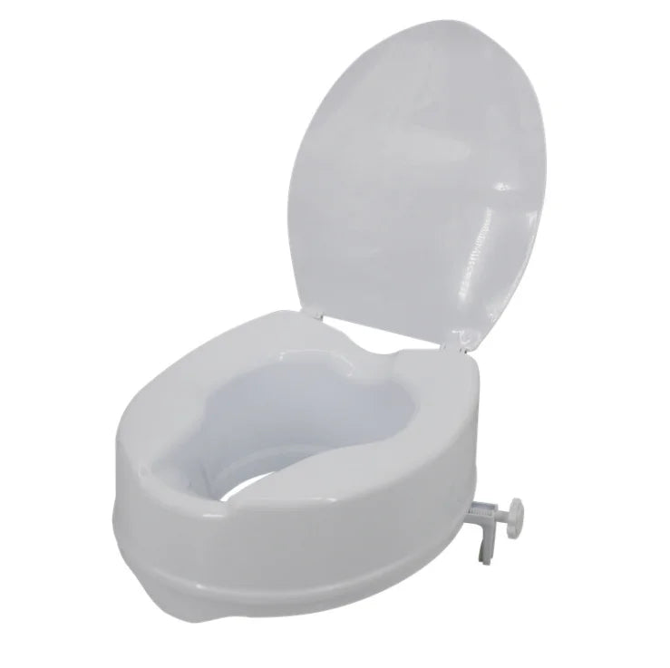 High Grade 6 Inch Plastic Toilet Seat Raiser Raise Toilet Seat Without Lid for Elderly or Disabled Bathroom Safety Equipment