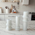 Striped Column Candle Silicone Mold Handmade Aromatherapy Candle Striped Column Ornament Mold