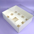 XJH 8 Hole Muffin Pastry Bakery Paper Cake Packaging Gift Party Box With Clear Lid Cupcake Food Donuts Bento Cake Boxes