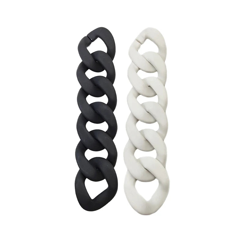 33 * 40mm Acrylic Touch Paint Vintage Bracelet Plastic Chain Buckle Packaging DIY Jewelry Accessories