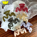 Wholesale Women Large Plastic Hair Claw Accessory Wave Claw Clip Retro Big Transparent Hairpin for Girls