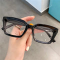 Lucky Square Protection Eyeglasses Frames Computer Vintage Women Anti Blue Light Blocking Optical Glasses