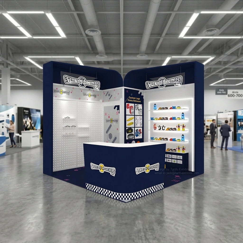 Customized Aluminum & Fabric Booth Design & Executing Shelves Peg Board Laminate Board PVC Panels for Trade Shows (Reusable)