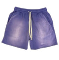 Custom Men's Vintage Cotton French Terry Drawstring Shorts for Summer 100% Washed Cotton Solid Casual OEM Service Available