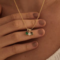 2025 Trendy Titanium Steel Necklace for Women 12 Birthstone Pendant Popular Color Zircon Main Stone DIY Link Chain Accessory