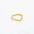 Joolim Jewelry Wholesale 18K Gold Plated Irregular Curve Lines Stainless Steel Rings for Women Rings