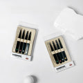 Eyebrow Tweezers Slanted Tip Grid Professional 4Pcs Black Lash Tool Applicator Set Model Makeup Tools