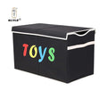 KUYUE Foldable Large Toy Chest Flip-Top Lid Decorative Storage Boxes with Durable Handles Home Organization Bins Containers