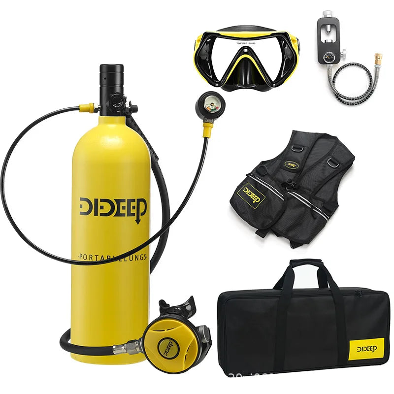 Customizable Logo Packaging ODM Portable Aluminum Snorkeling Compressor Scuba Tank Kit for Diving