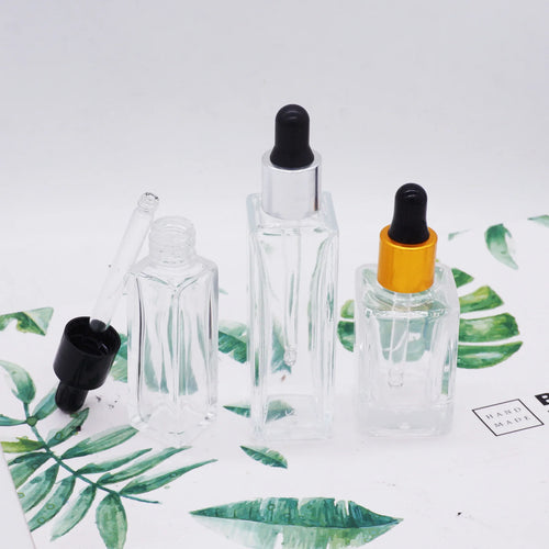 0.5 oz 15 ml 30ml 50ml 4oz clear Glass Dropper Bottles for Essential Oil