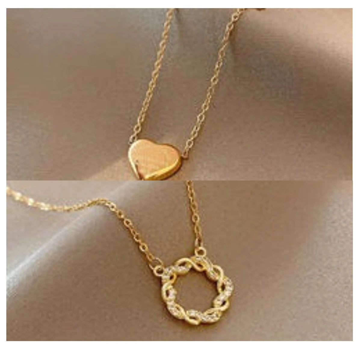 Fashion Love Pendant Stainless Steel Jewelry Necklace Star Moon  Gold Necklace Simple Butterfly Pearl Jewelry Necklace for Women